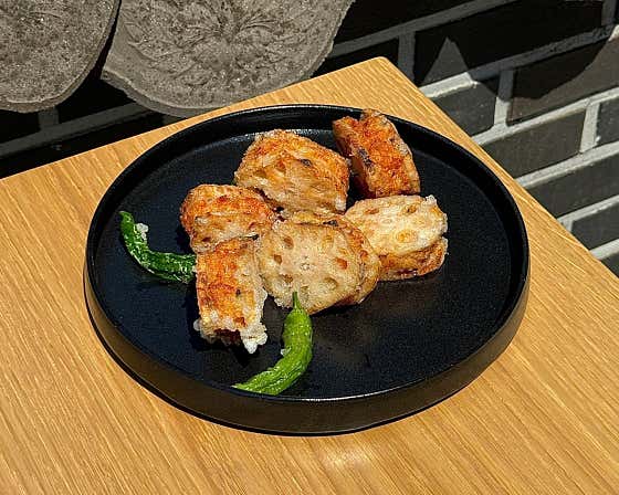 연근새우튀김 8pc 메뉴 사진(네이버)