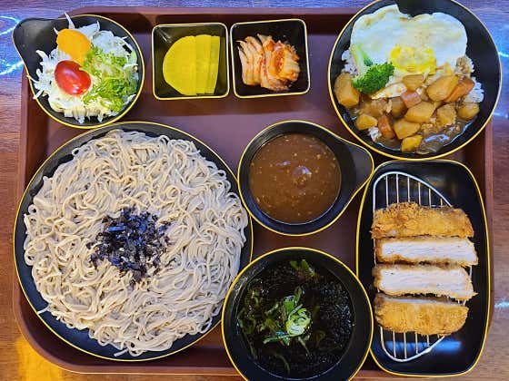점보세트(돈카츠+판모밀) 메뉴 사진(네이버)