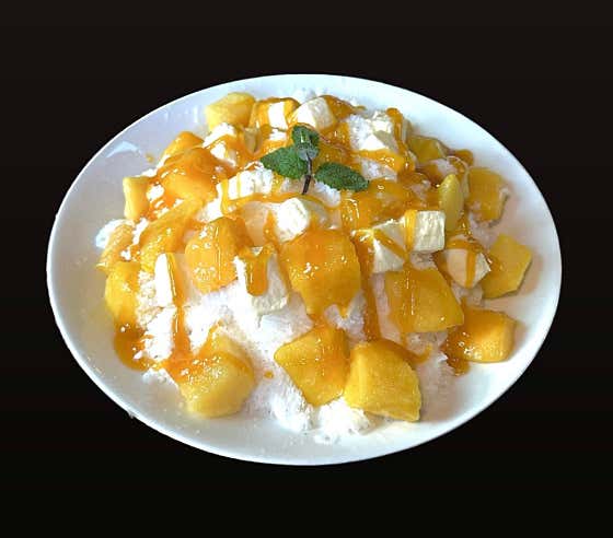 망고빙수 메뉴 사진(네이버)