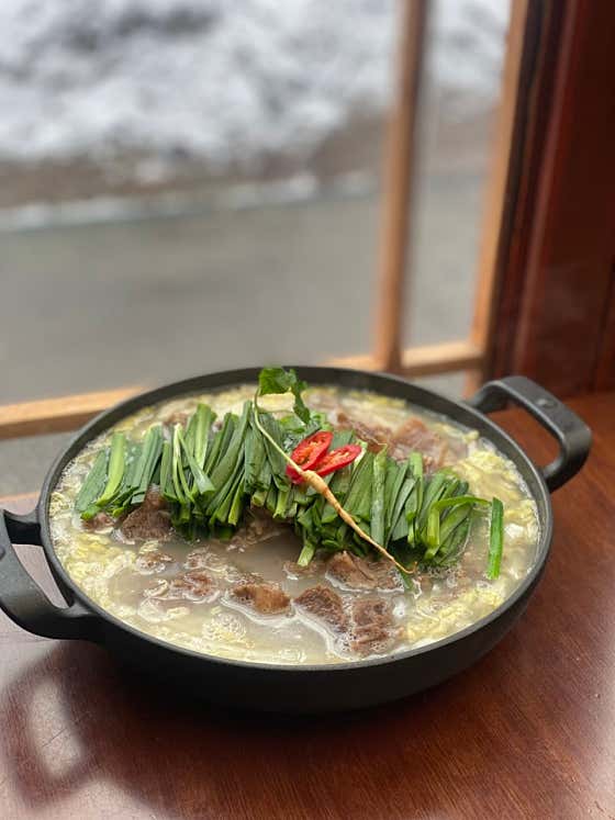 한우 스지 사태 전골 메뉴 사진(네이버)