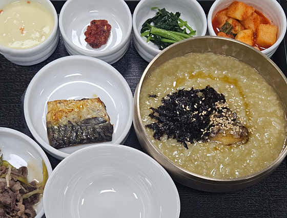 전복죽 정식 메뉴 사진(네이버)