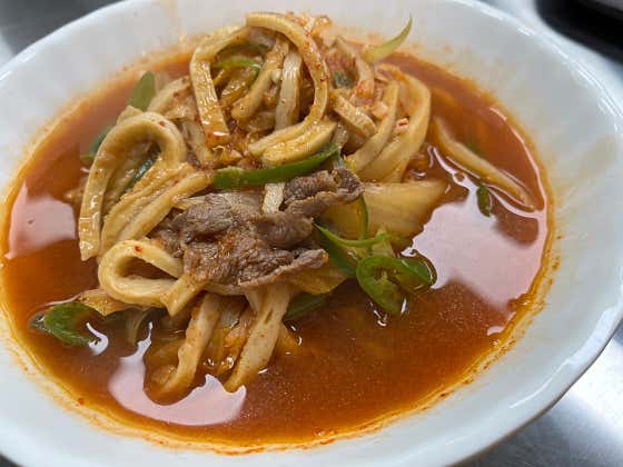 김치우동 메뉴 사진(네이버)
