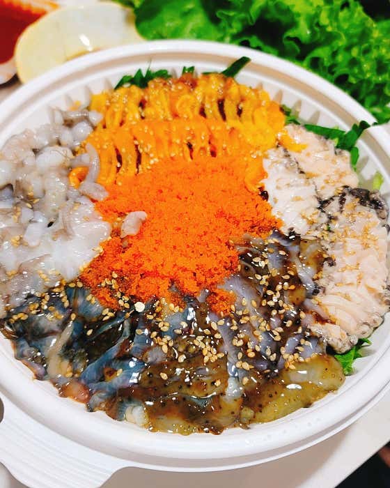 (인기)모둠 해산물 비빔 메뉴 사진(네이버)
