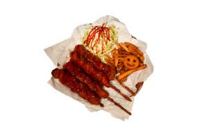 닭꼬치&감자튀김 메뉴 사진(네이버)