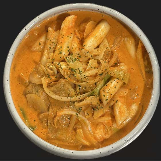 로제 떡볶이 메뉴 사진(네이버)