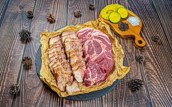 캠핑 훈연 바비큐 셋트(2인) 메뉴 사진(네이버)