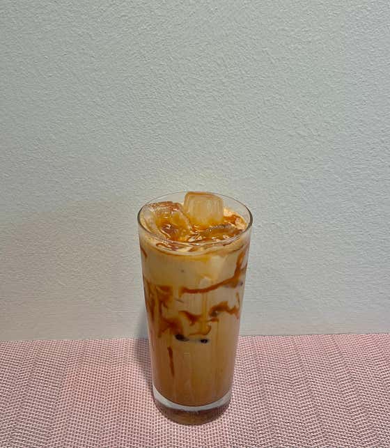 모다카라멜라떼 메뉴 사진(네이버)
