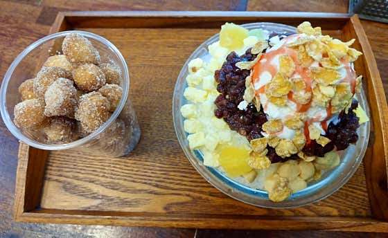 옛날 팥빙수(여름 메뉴) 메뉴 사진(네이버)