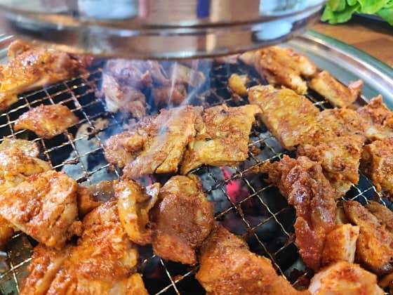 숯불닭갈비 메뉴 사진(네이버)