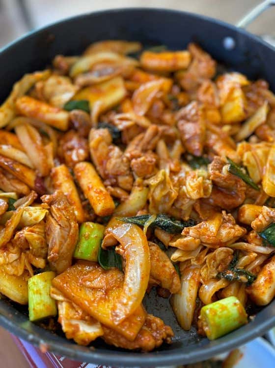 야채닭갈비 메뉴 사진(네이버)