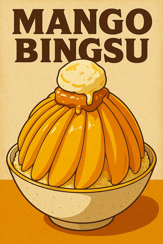망고빙수 메뉴 사진(네이버)