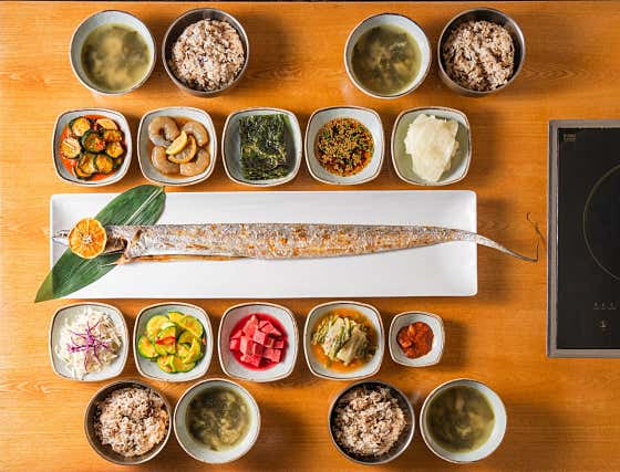 대왕 통갈치구이 한상 (4인) 메뉴 사진(네이버)