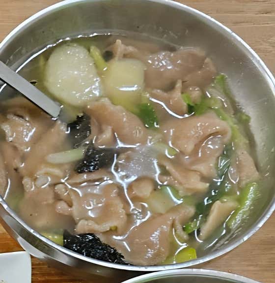 수제비 메뉴 사진(네이버)