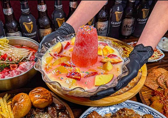 활화산 화채 메뉴 사진(네이버)