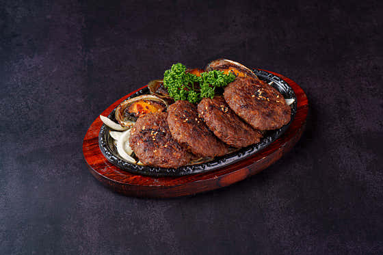 흑돼지 떡갈비 메뉴 사진(네이버)