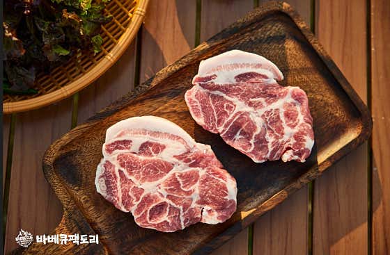 목살(100g) 메뉴 사진(네이버)