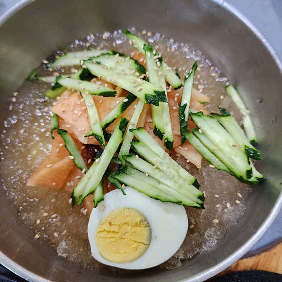 물냉면 메뉴 사진(네이버)