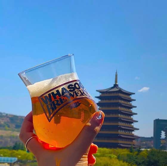 경주 로컬수제맥주 390ml 글라스 메뉴 사진(네이버)