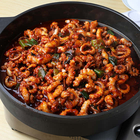 Spicy octopus dish at Jigang Korean Restaurant Apgujeong Main Branch