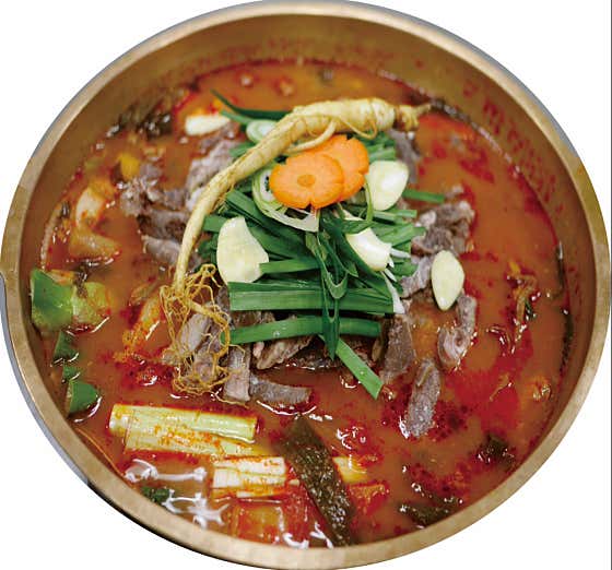 염소전골 대(450g) 메뉴 사진(네이버)