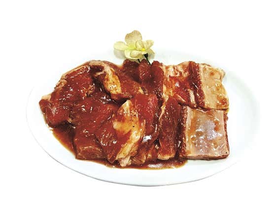 한돈 돼지숯불갈비 메뉴 사진(네이버)