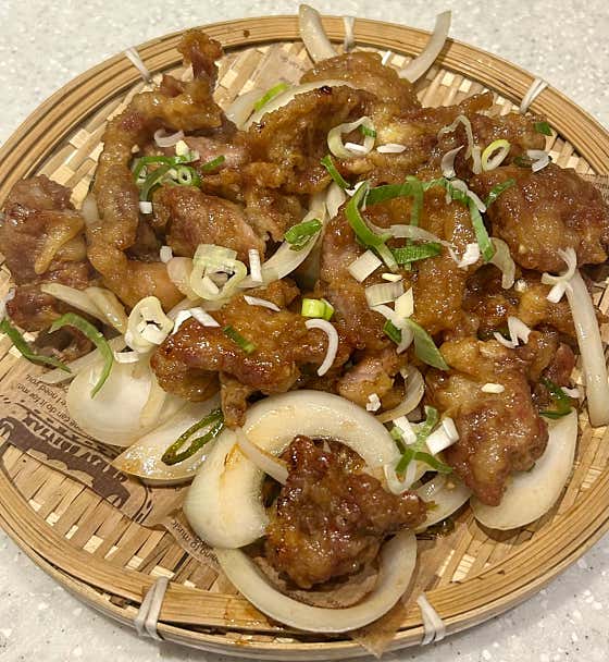 돼지갈비튀김 메뉴 사진(네이버)