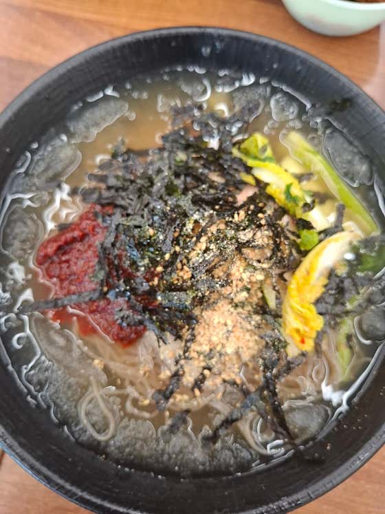 꽁꽁얼음 냉면 메뉴 사진(네이버)