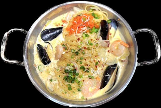 매콤크림파스탕 메뉴 사진(네이버)