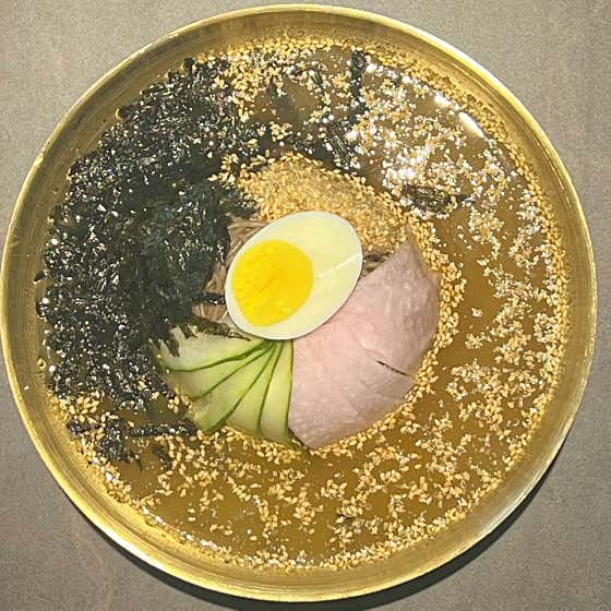 초우당막국수 메뉴판