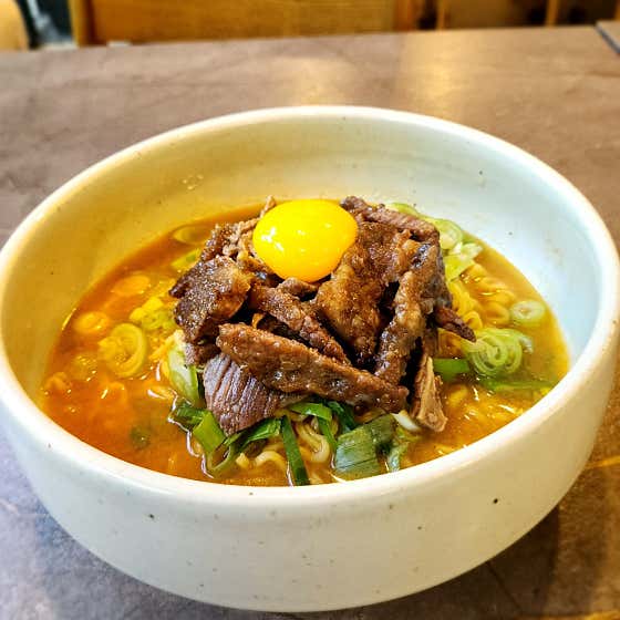 (NEW) 된장갈비살라면 메뉴 사진(네이버)