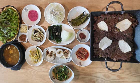 언영 철판불고기 메뉴 사진(네이버)