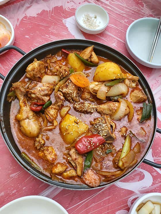 닭볶음탕 메뉴 사진(네이버)