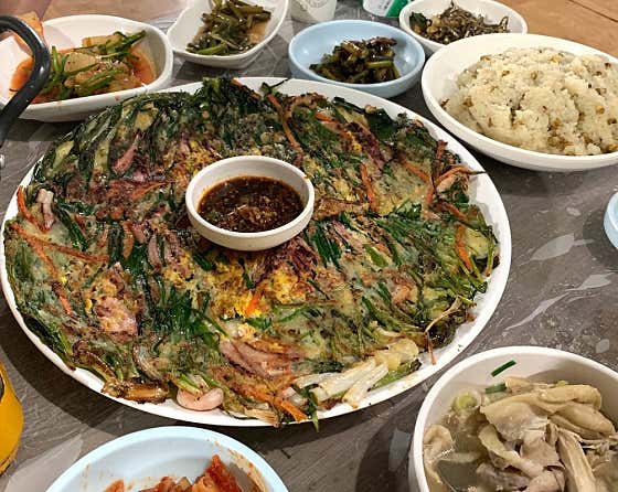 해물파전 메뉴 사진(네이버)