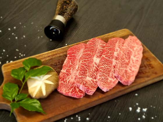 부채살 (한우 투뿔 1++) 100g 메뉴 사진(네이버)