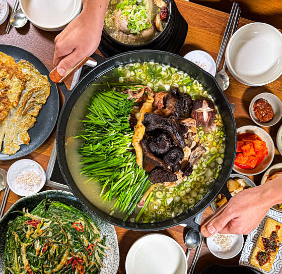 한방능이오리백숙 메뉴 사진(네이버)