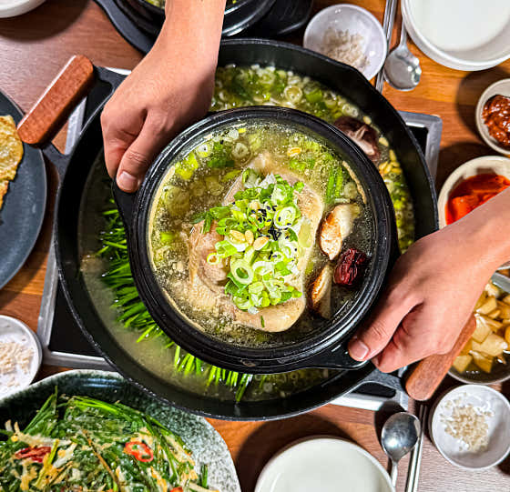 들깨삼계탕 메뉴 사진(네이버)