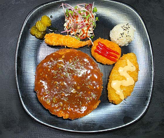 고구마치즈 돈까스 메뉴 사진(네이버)