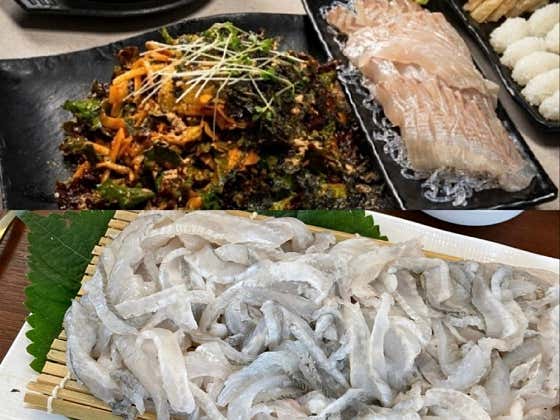 막회(대광어)+도다리세트 메뉴 사진(네이버)