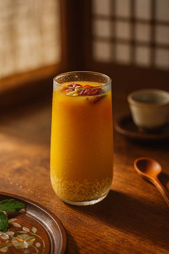 단호박 감주 메뉴 사진(네이버)