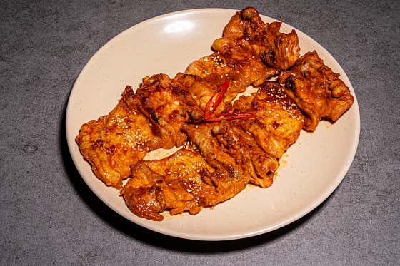 숯불닭갈비(양념) 메뉴 사진(네이버)
