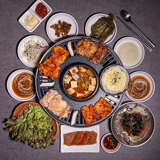 숯불 아름 세트 2인(전병) 메뉴 사진(네이버)