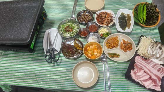 생삼겹살 200g 메뉴 사진(네이버)
