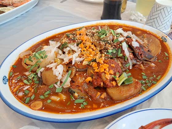 원조우럭찜 2인 메뉴 사진(네이버)