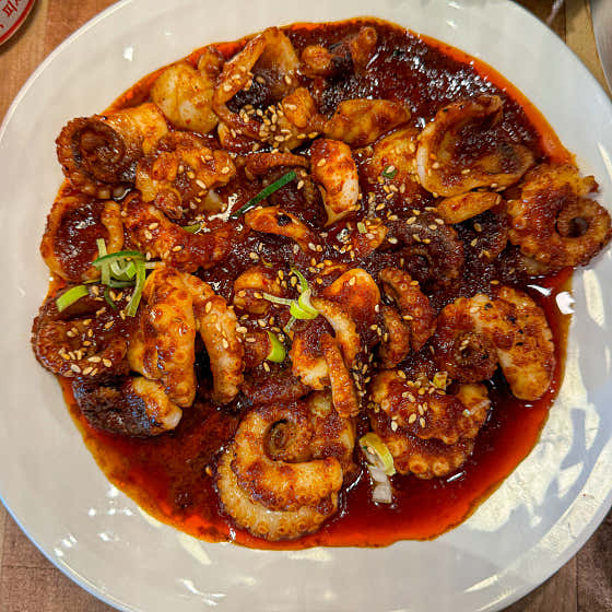 불맛 쭈꾸미 (보통맛) 메뉴 사진(네이버)
