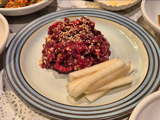 육회 메뉴 사진(네이버)