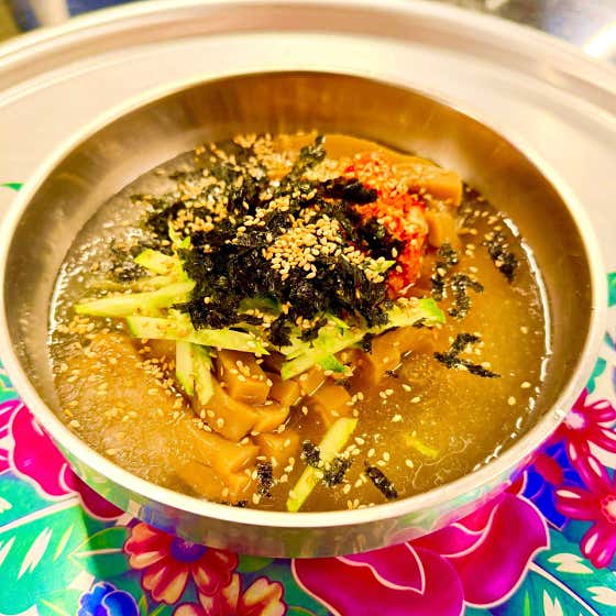살얼음 묵사발 메뉴 사진(네이버)