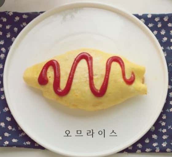 어린이 오므라이스 메뉴 사진(네이버)