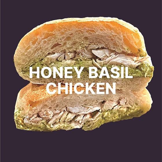 허니바질 치킨 샌드위치 메뉴 사진(네이버)