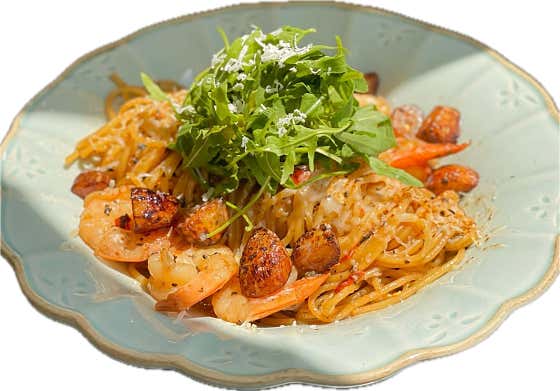 새우 오일파스타 메뉴 사진(네이버)
