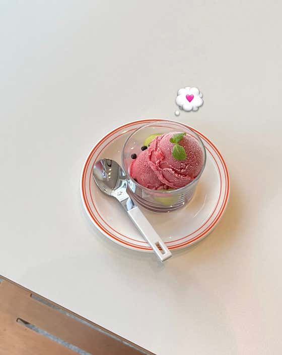 Raspberry Sorbet 🍧 메뉴 사진(네이버)